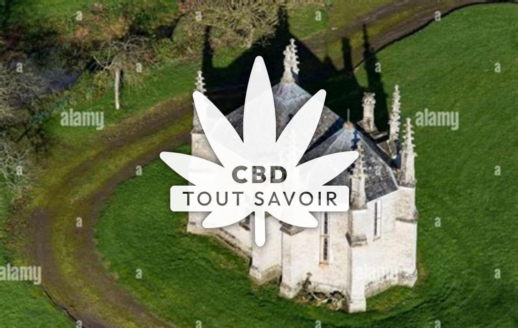 Village à La-Cambe avec feuille Cannabis CBD