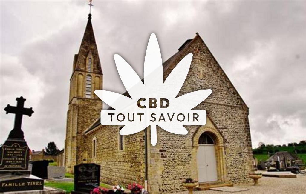Village à Foulognes avec feuille Cannabis CBD