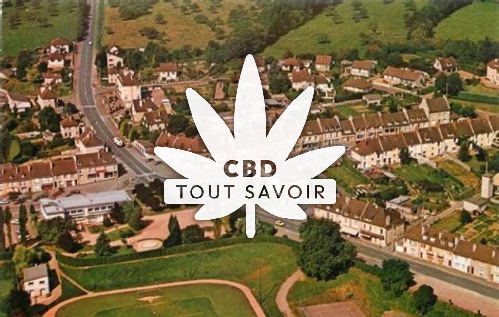 Village à Tilly-sur-Seulles avec feuille Cannabis CBD
