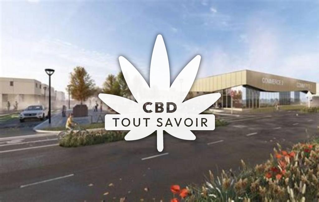 Village à Laize-Clinchamps avec feuille Cannabis CBD