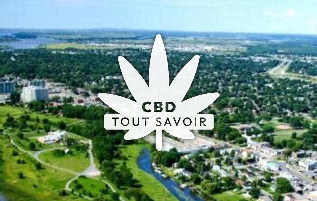 Village à Repentigny avec feuille Cannabis CBD