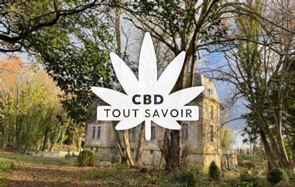 Village à Canteloup avec feuille Cannabis CBD