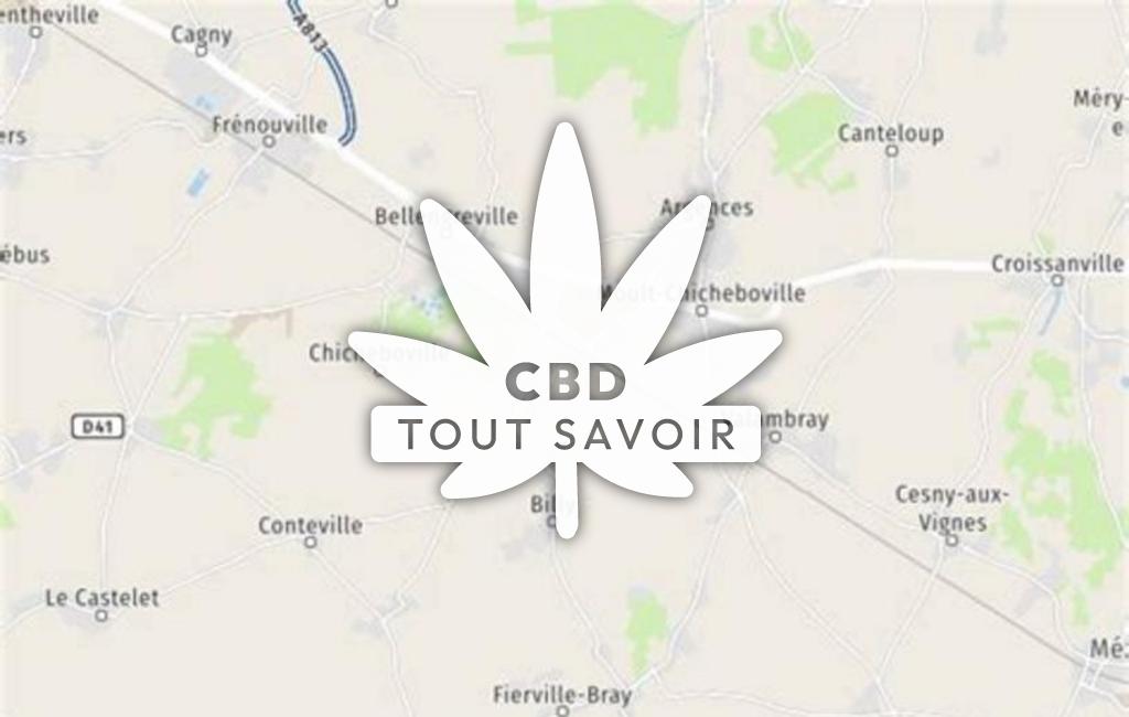 Village à Valambray avec feuille Cannabis CBD