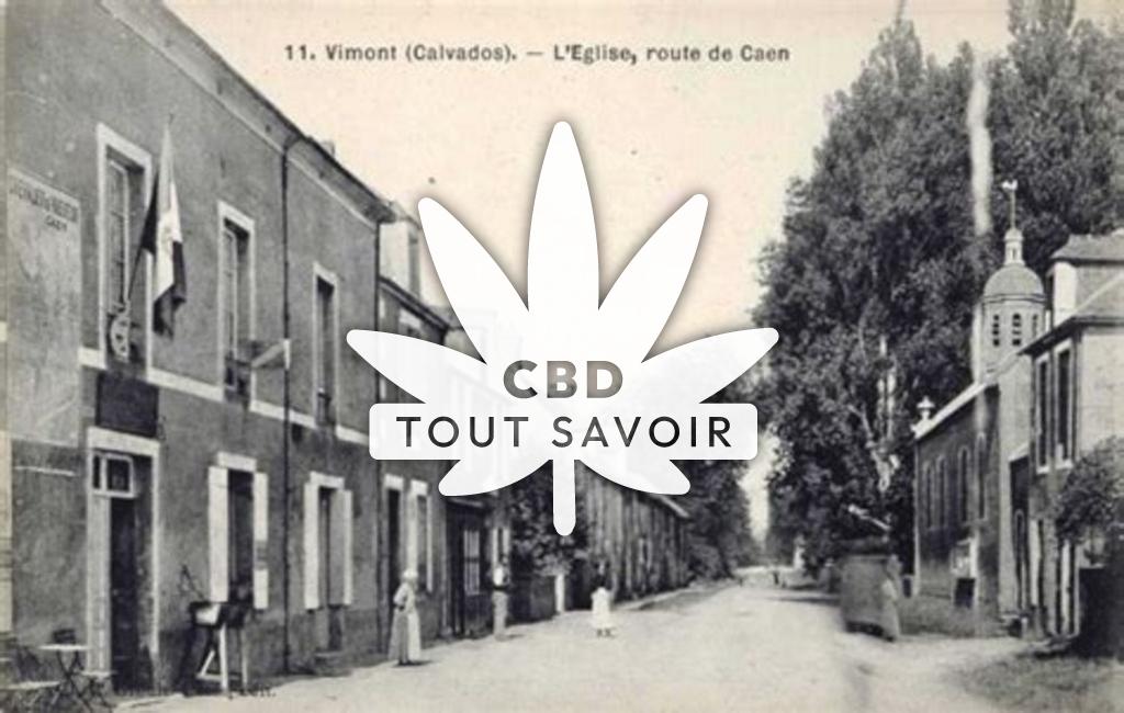 Village à Vimont avec feuille Cannabis CBD