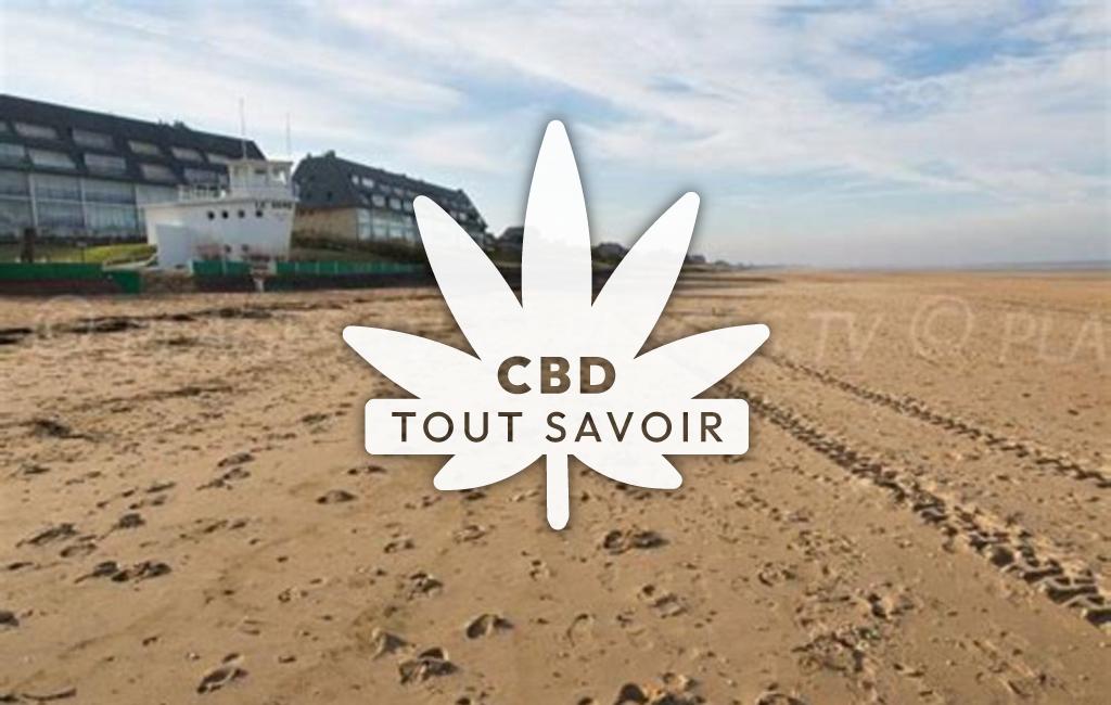 Village à Varaville avec feuille Cannabis CBD