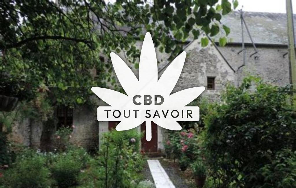 Village à Cottun avec feuille Cannabis CBD