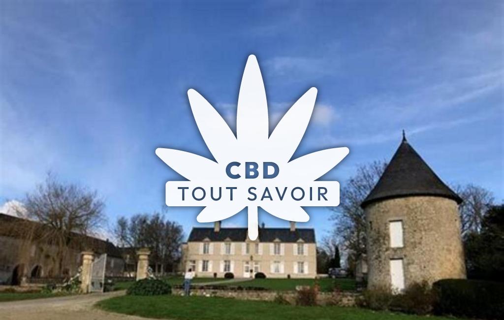 Village à Crouay avec feuille Cannabis CBD