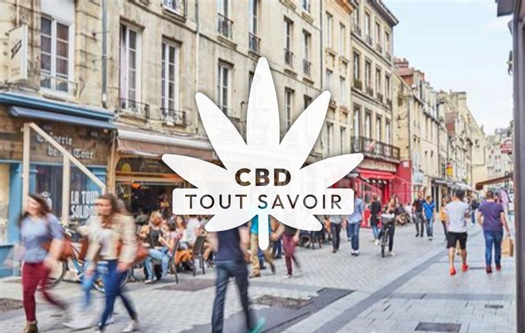 Village à Mosles avec feuille Cannabis CBD