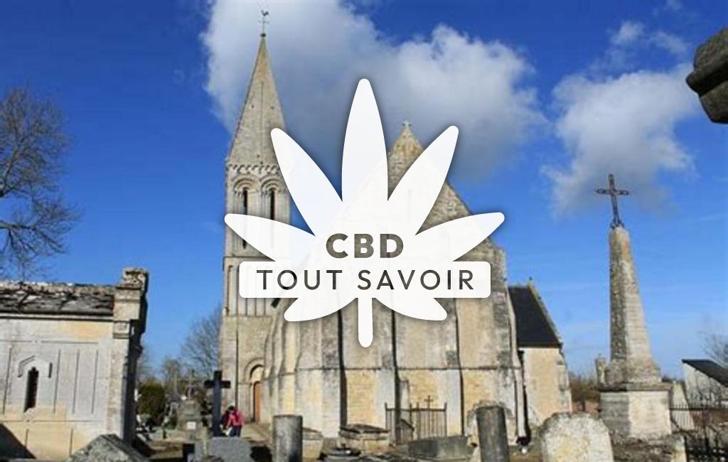 Village à Saint-Loup-Hors avec feuille Cannabis CBD
