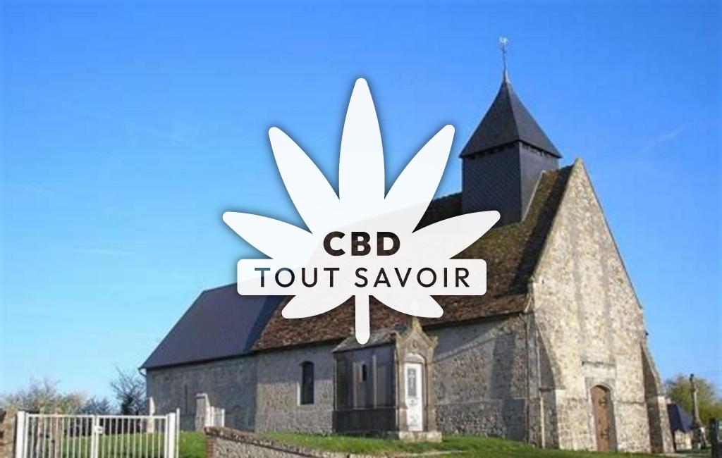 Village à Gerrots avec feuille Cannabis CBD