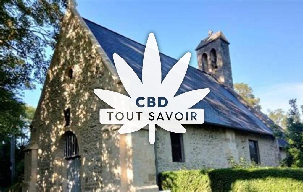 Village à Heuland avec feuille Cannabis CBD