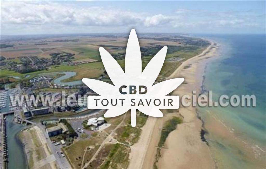 Village à Graye-sur-Mer avec feuille Cannabis CBD