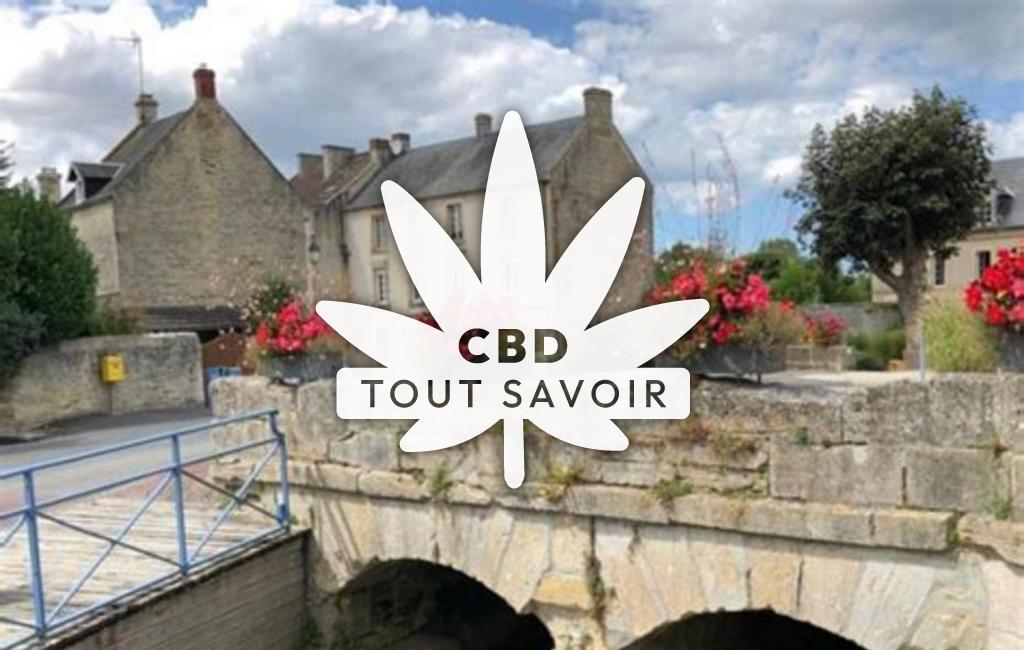 Village à Reviers avec feuille Cannabis CBD