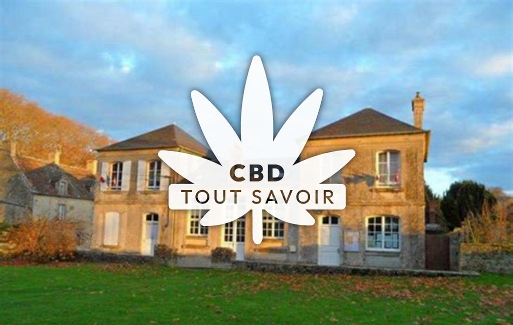 Village à Banville avec feuille Cannabis CBD