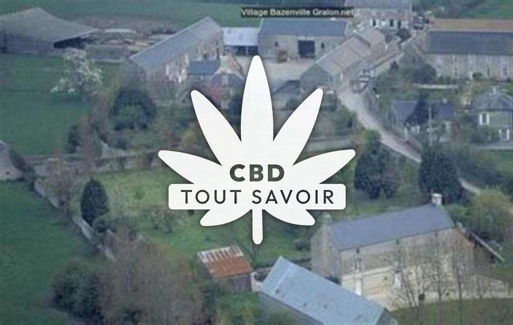 Village à Bazenville avec feuille Cannabis CBD