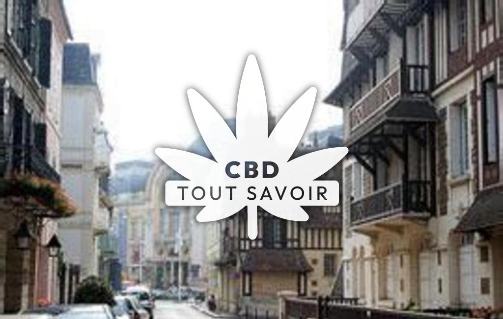 Village à Crepon avec feuille Cannabis CBD