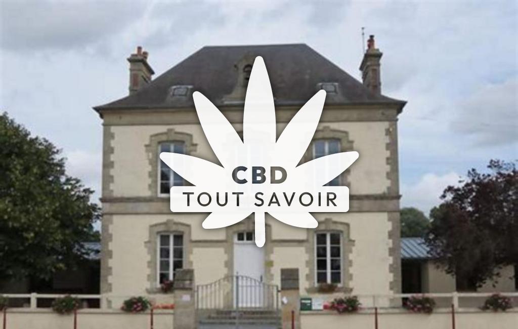 Village à Le-Tronquay avec feuille Cannabis CBD