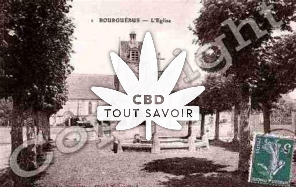 Village à Bourguebus avec feuille Cannabis CBD