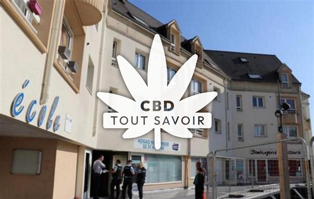Village à Soliers avec feuille Cannabis CBD