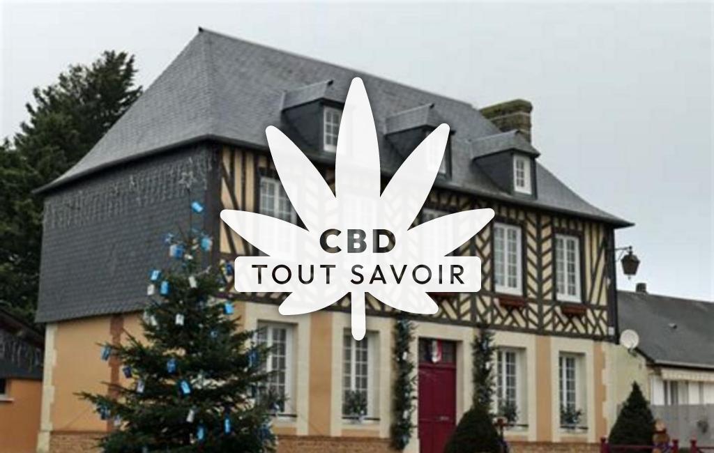 Village à Le-Pin avec feuille Cannabis CBD