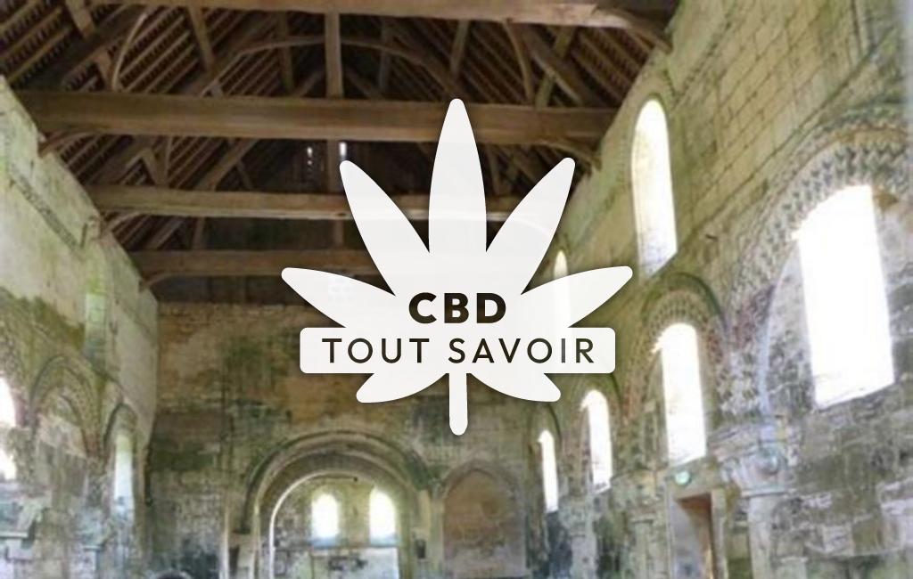 Village à Thaon avec feuille Cannabis CBD