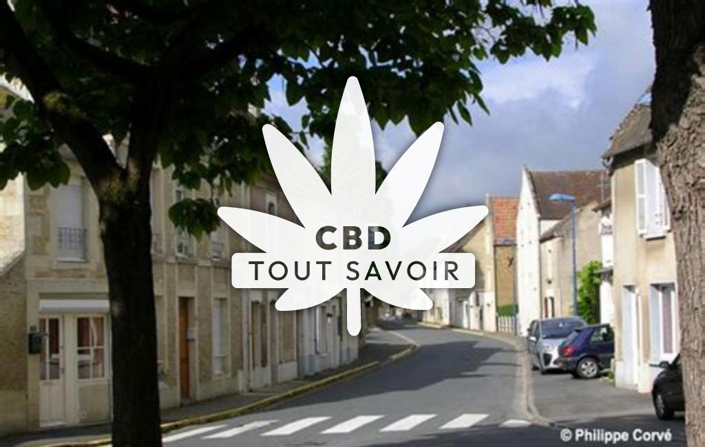 Village à Frenouville avec feuille Cannabis CBD