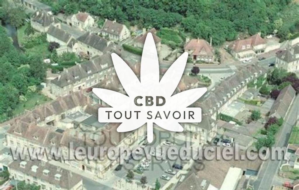Village à Bretteville-sur-Laize avec feuille Cannabis CBD