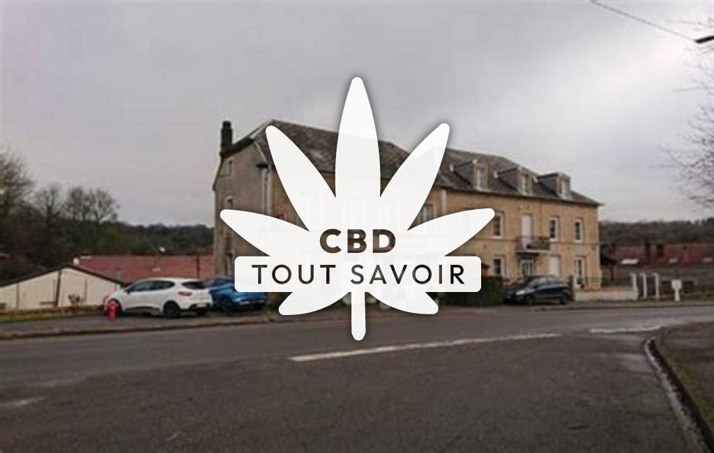 Village à Pierrepont avec feuille Cannabis CBD