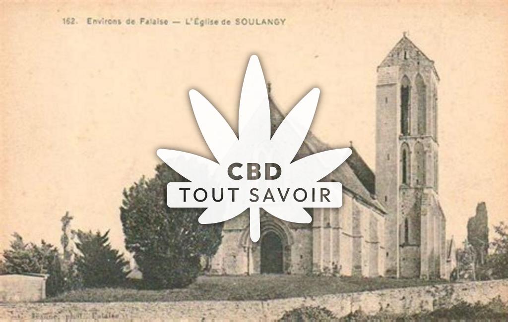 Village à Soulangy avec feuille Cannabis CBD