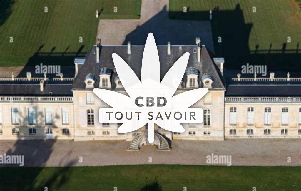Village à Versainville avec feuille Cannabis CBD