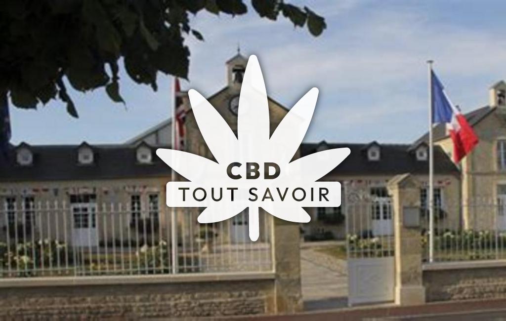 Village à Ranville avec feuille Cannabis CBD