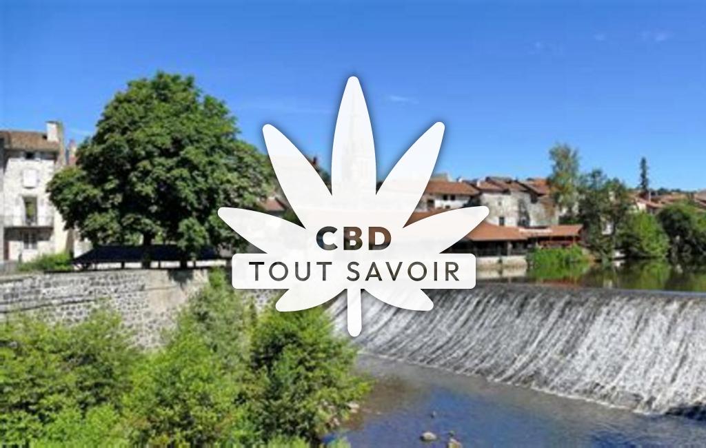 Village à Aurillac avec feuille Cannabis CBD