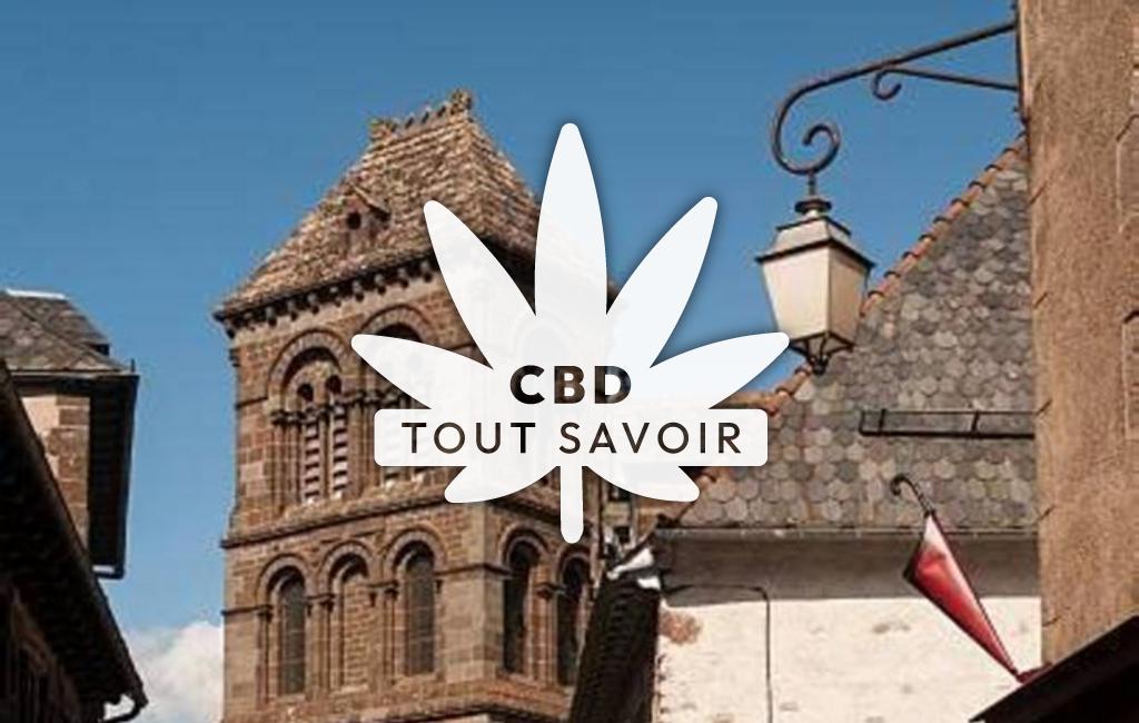 Village à Arches avec feuille Cannabis CBD