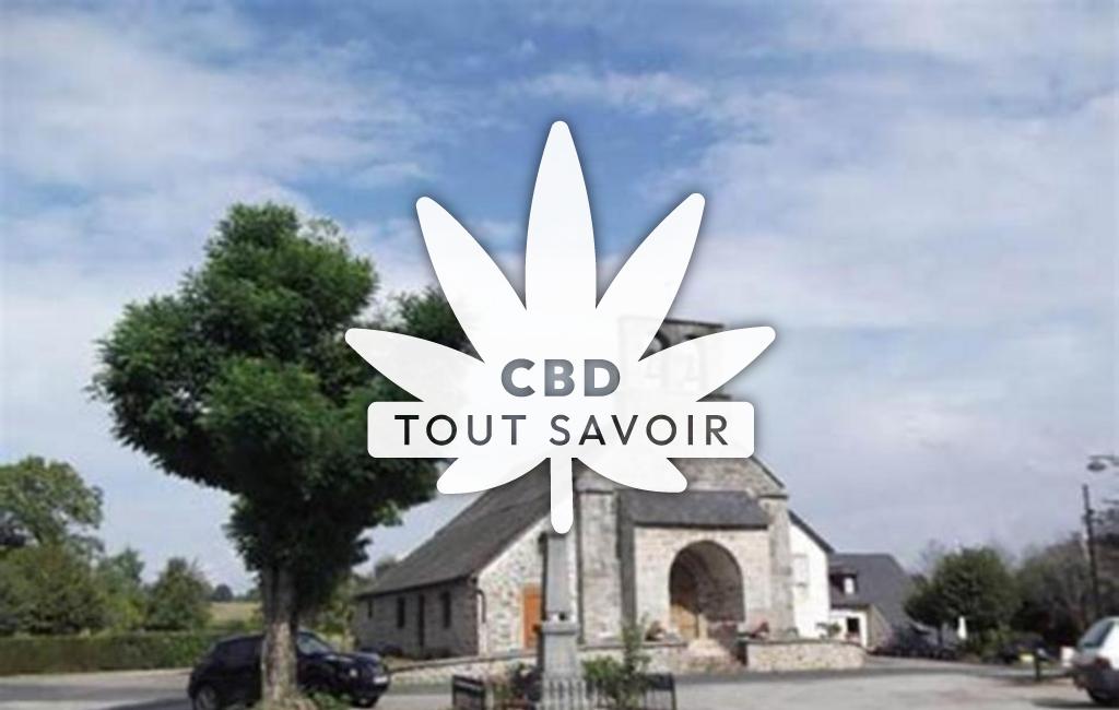 Village à Beaulieu avec feuille Cannabis CBD