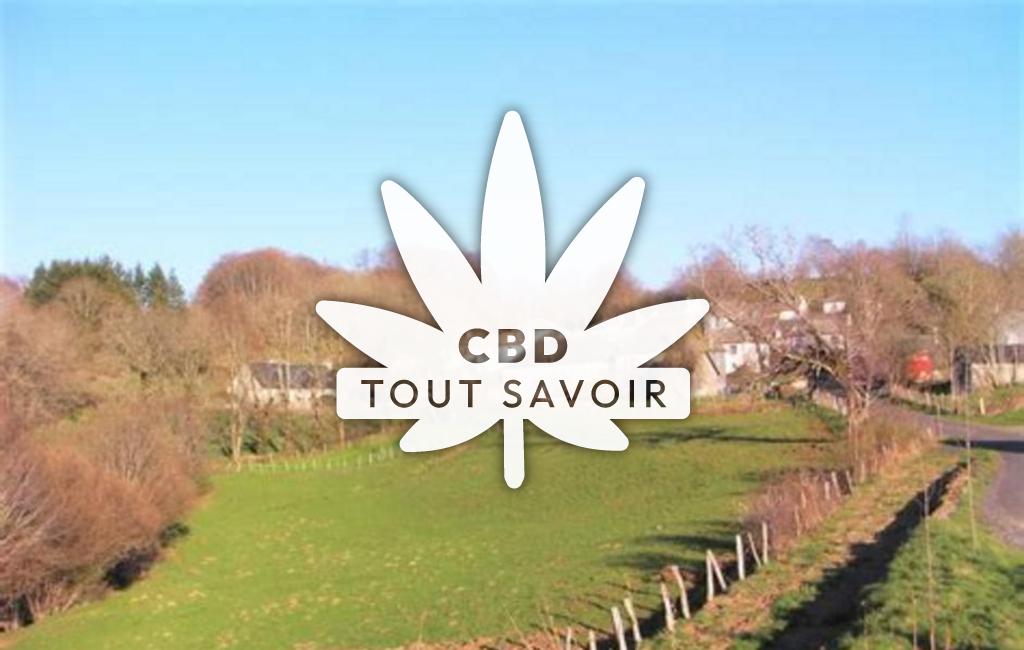 Village à Valette avec feuille Cannabis CBD