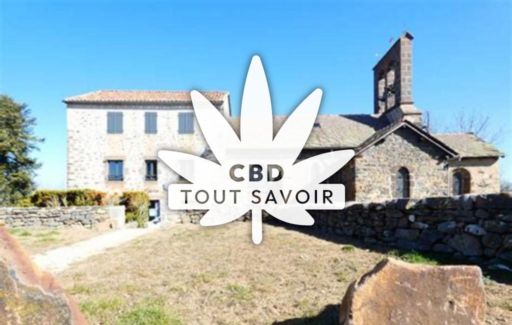 Village à Celoux avec feuille Cannabis CBD