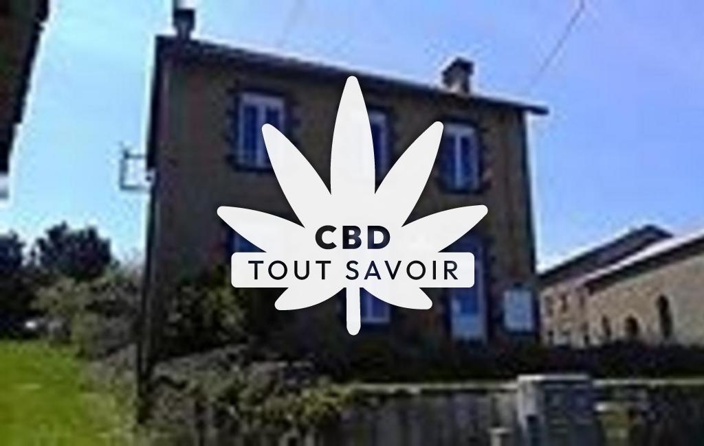 Village à Chazelles avec feuille Cannabis CBD