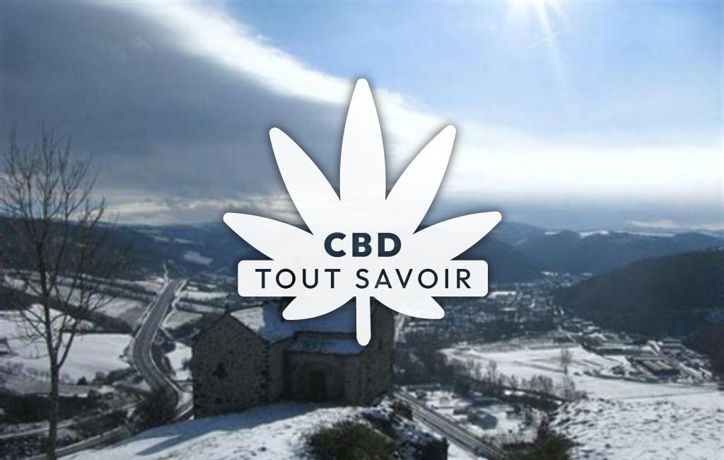 Village à Moledes avec feuille Cannabis CBD