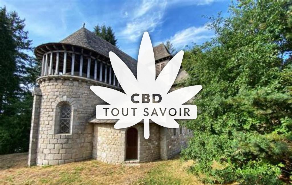 Village à Rouziers avec feuille Cannabis CBD