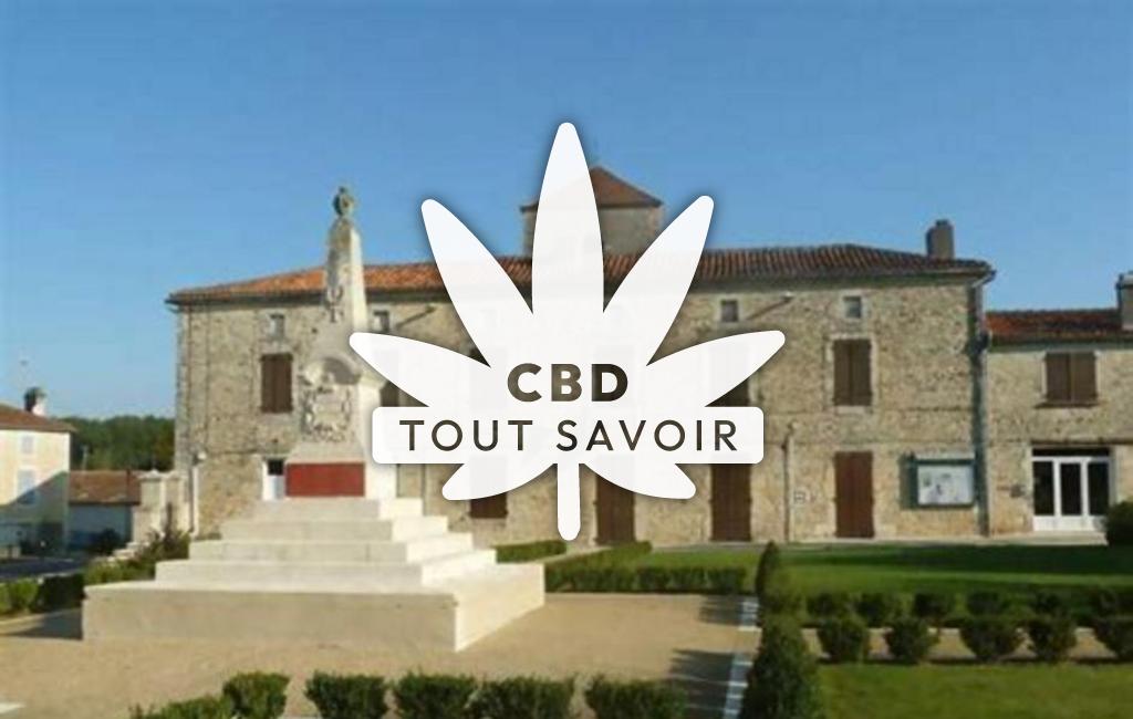 Village à Taponnat-Fleurignac avec feuille Cannabis CBD