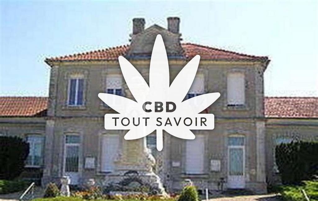 Village à Bellevigne avec feuille Cannabis CBD
