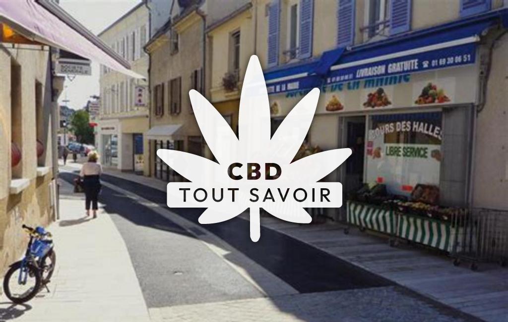 Village à Verrieres avec feuille Cannabis CBD