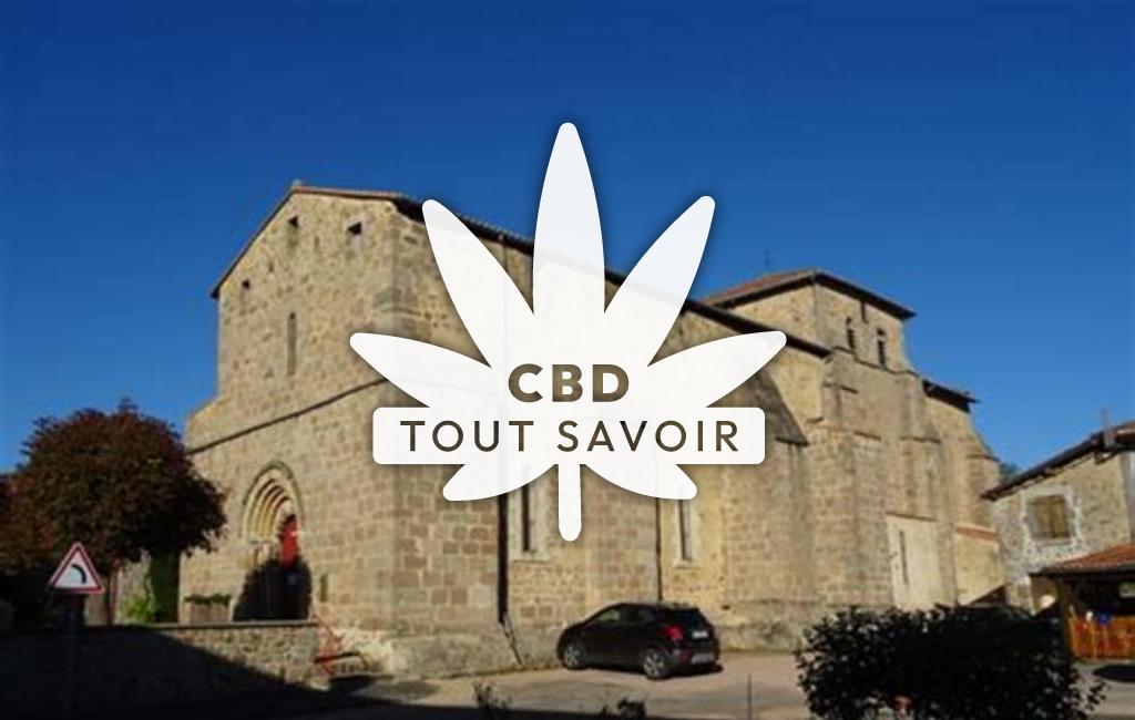 Village à Chabrac avec feuille Cannabis CBD