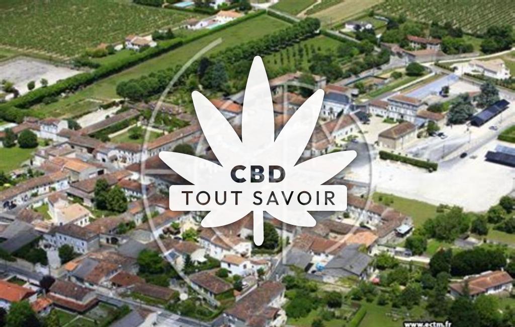 Village à Julienne avec feuille Cannabis CBD