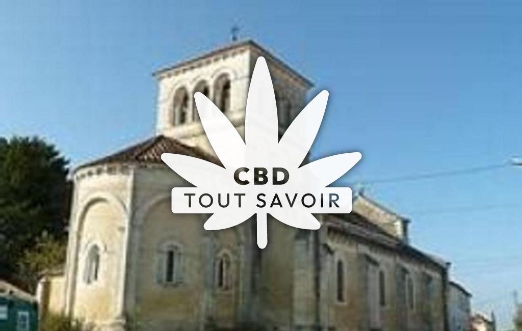 Village à Bazac avec feuille Cannabis CBD