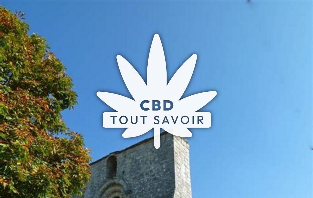 Village à Vouthon avec feuille Cannabis CBD