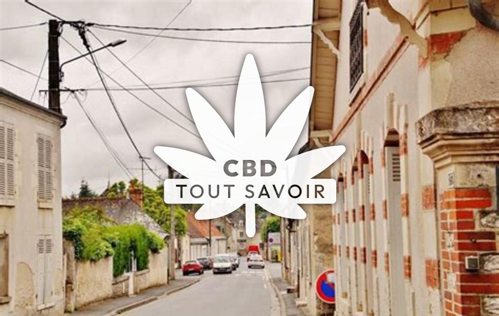 Village à Cellettes avec feuille Cannabis CBD