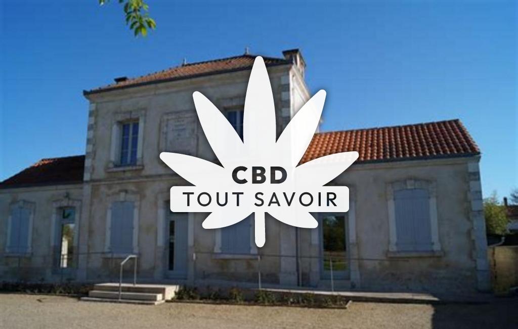 Village à La-Chevrerie avec feuille Cannabis CBD