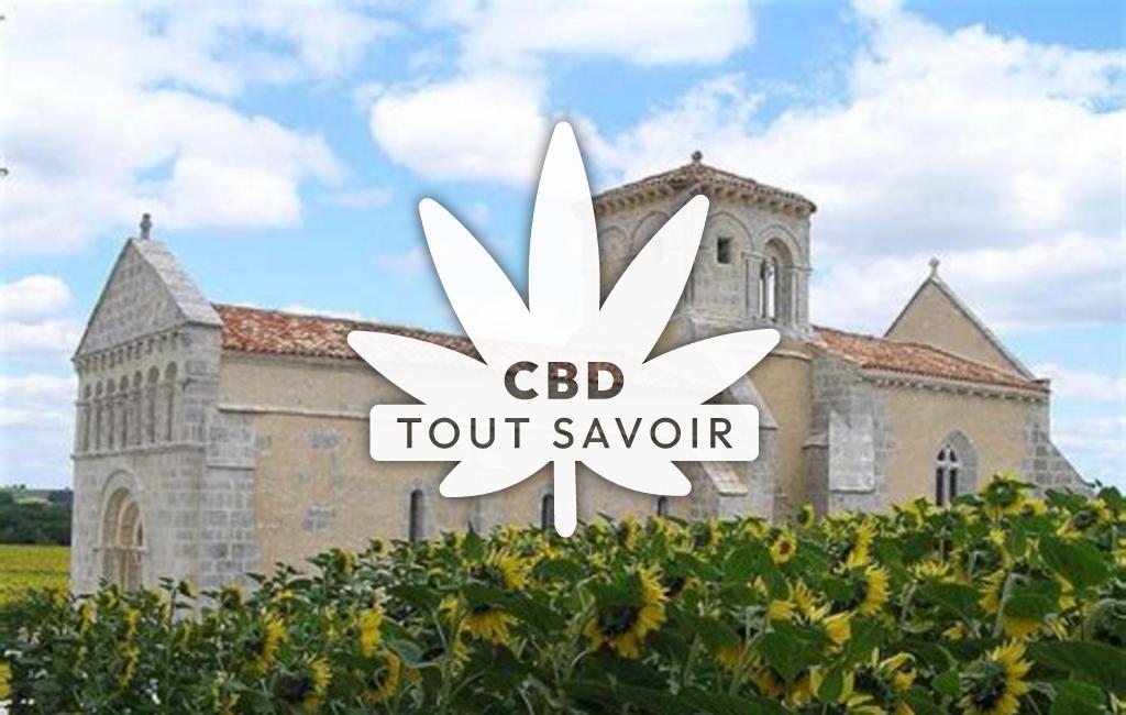 Village à Lagarde-sur-le-Ne avec feuille Cannabis CBD