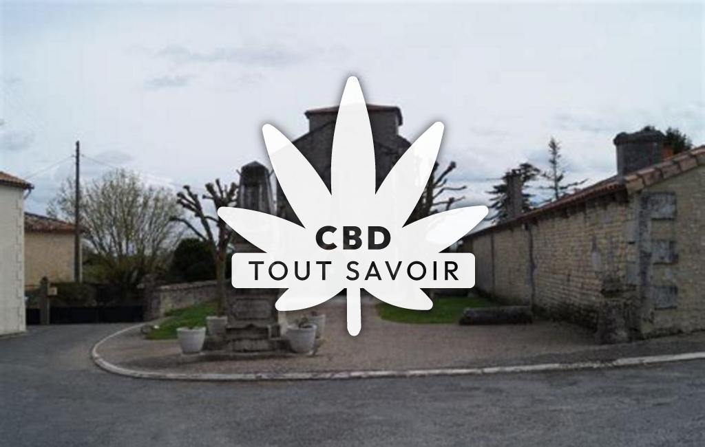 Village à Vignolles avec feuille Cannabis CBD